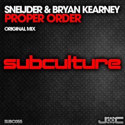 Обкладинка Sneijder & Bryan Kearney - Proper Order (Original Mix)