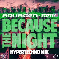 Обкладинка Aquagen & Scotty - Because The Night (Hypertechno Extended Mix)
