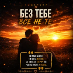 Обкладинка ROMANYK7 - Без Тебе Все Не Те
