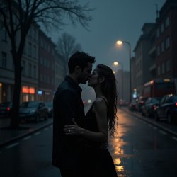 Обкладинка Поцелуй под дождём