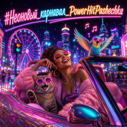 Обкладинка PowerHitPashechka - Неоновый карнавал