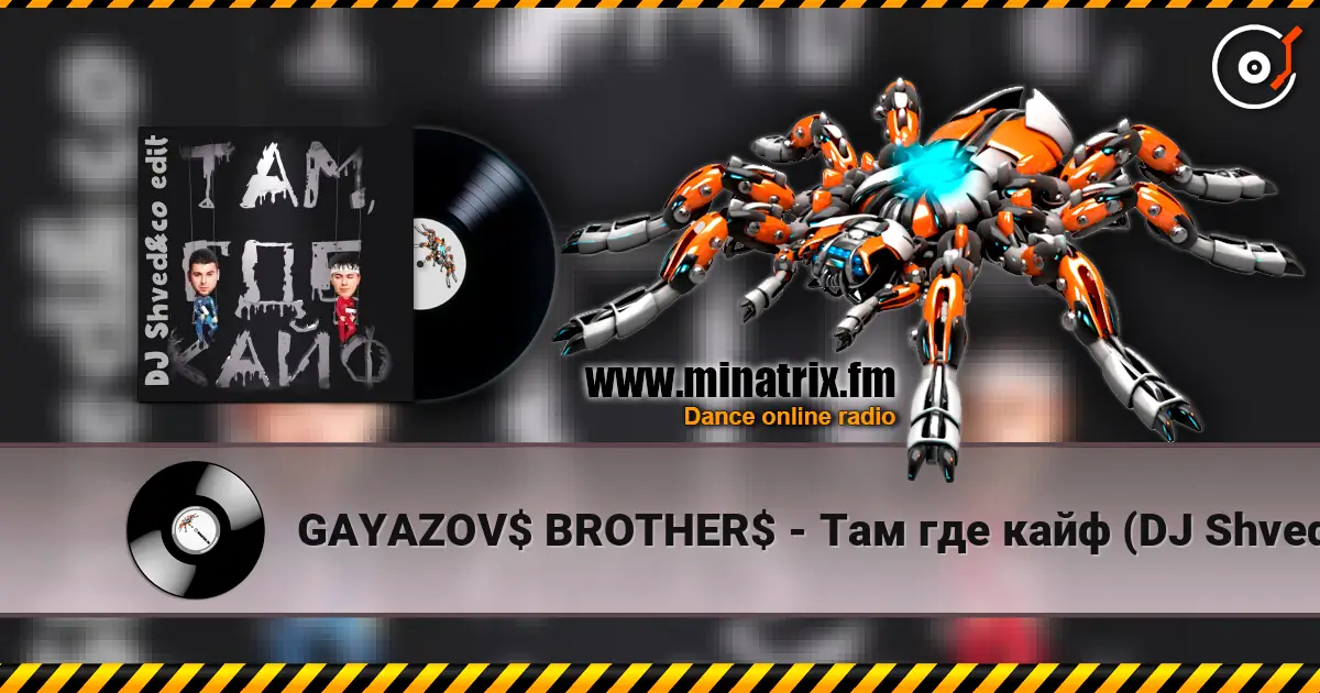 GAYAZOV$ BROTHER$ - Там где кайф (DJ Shved&co Edit) listen online in high quality | Minatrix.FM